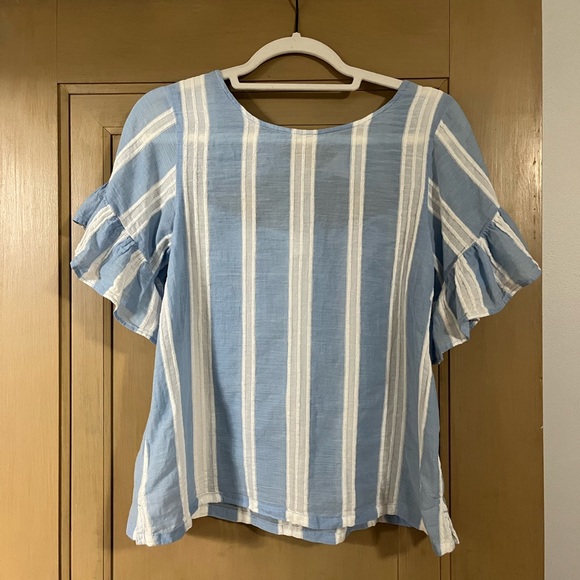 BP Striped Tie Back Blouse - Size XS. - Picture 7 of 11